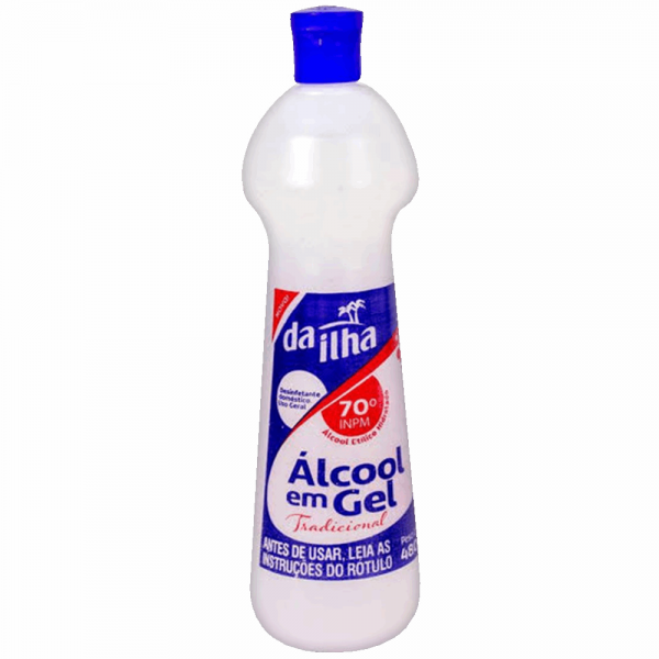 Alcool Gel Da Ilha 480gr Tradicional