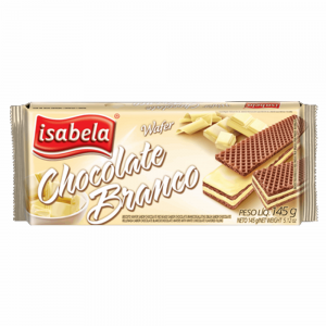 Wafer Isabela 145gr Chocolate Branco