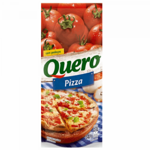 Molho Pronto Quero 340gr Sach.Pizza