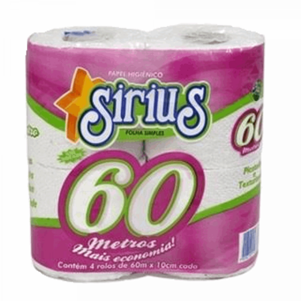 Papel Hig.Sirius 60mt C/4