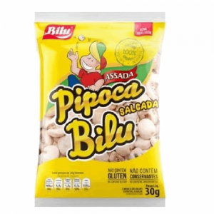 Pipoca Bilu 30gr Salgada