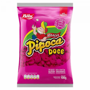 Pipoca Bilu 100gr Doce