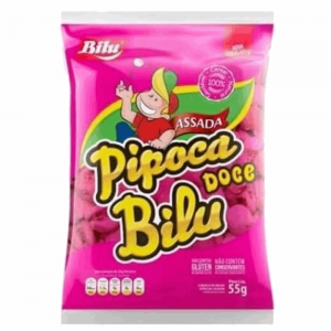 Pipoca Bilu 55gr Doce