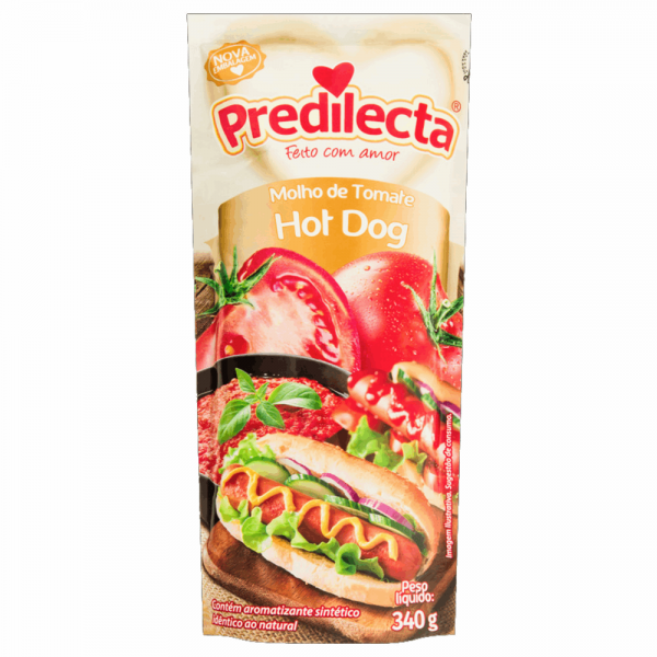 Molho Predilecta 340gr Sach.Hot Dog