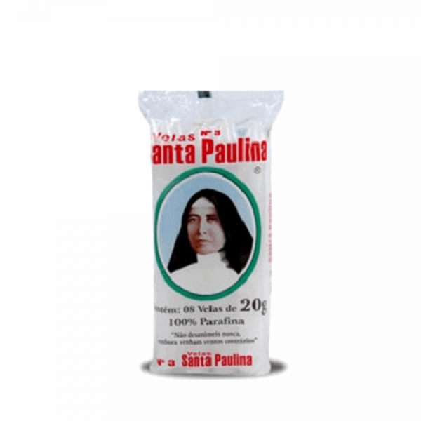 Velas Santa Paulina N.3 C/8 Branca