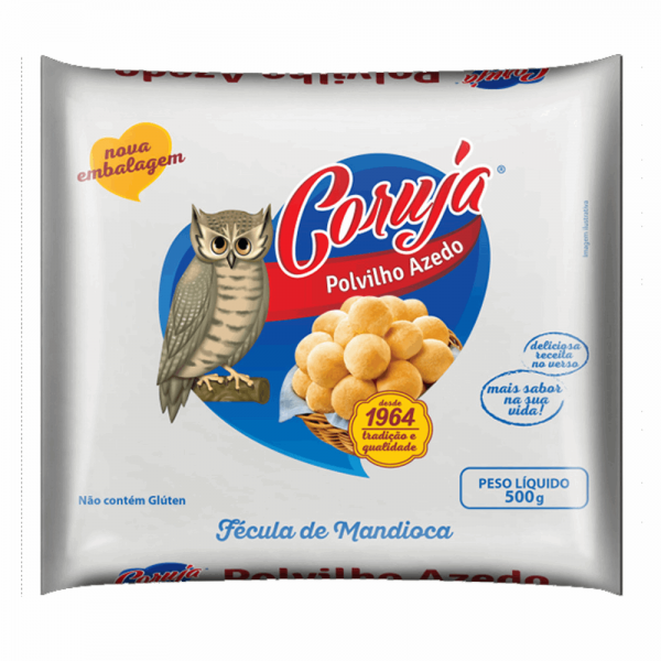 Polvilho Coruja Jaragua 500gr Azedo