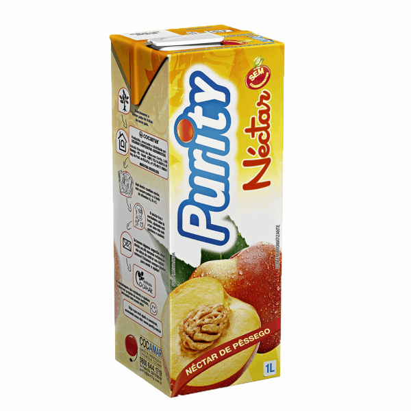Nectar Frutas Purity 1lt Pessego/Maca