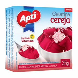 Gelatina Apti 35gr Cereja