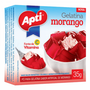 Gelatina Apti 35gr Morango