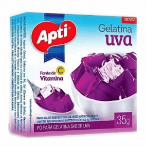 Gelatina Apti 35gr Uva