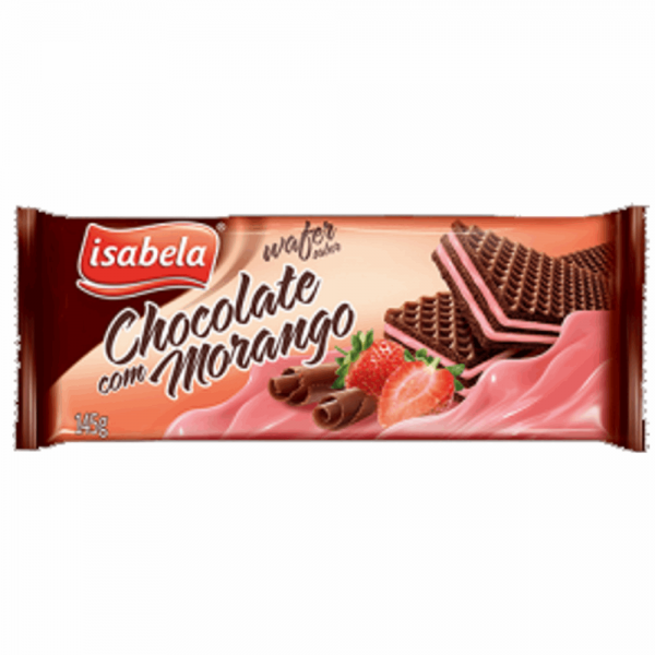 Wafer Isabela 145gr Chocolate/Morango