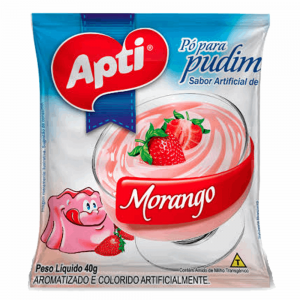Pudim Apti 40gr Sach.Morango