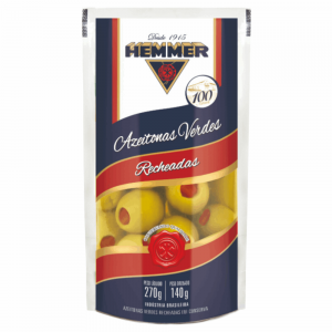 Azeitonas Hemmer 140gr Sach.Recheada