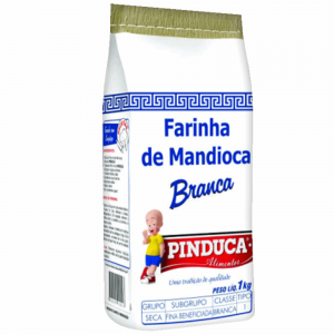 Farinha Mandioca Pinduca 1kg Branca