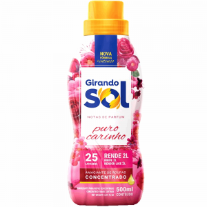 Amaciante Girando Sol Concent.500ml Rosa