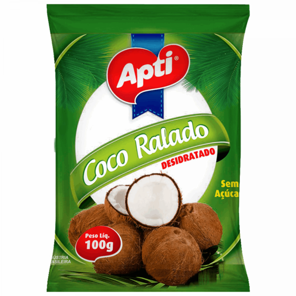 Coco Ralado Apti Sac.100gr Desidratado