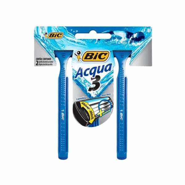 Ap.Barbear Bic 3 C/2 Aqua