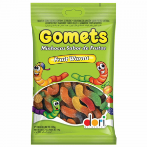Bala Dori 190gr Gomets Minhoca Acida