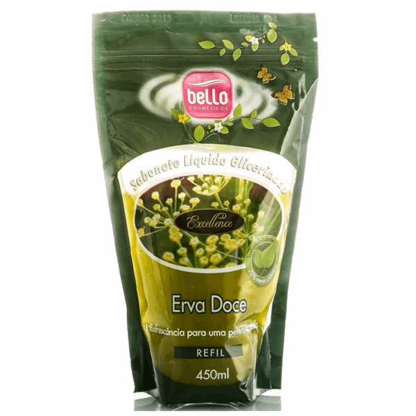 Sabonete Liq.Bello 450ml Rf.Erva Doce