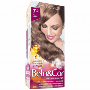 Tintura Bela&cor 7.0 Louro Medio