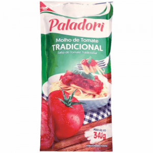 Molho Tomate Paladori 340gr Sach.Tradici