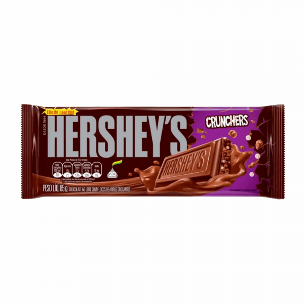 Barra Chocolate Hersheys 85gr Crunchers