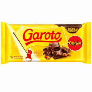 Barra Chocolate Garoto 90gr Crocante