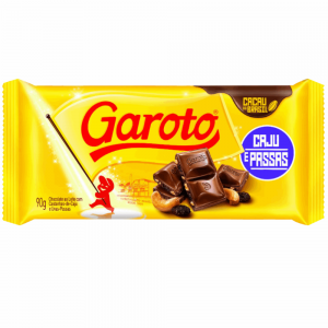 Barra Chocolate Garoto 90gr Castan.Caju