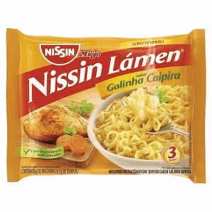 Massa Inst.Nissin Lamen 85gr Galinha Cai